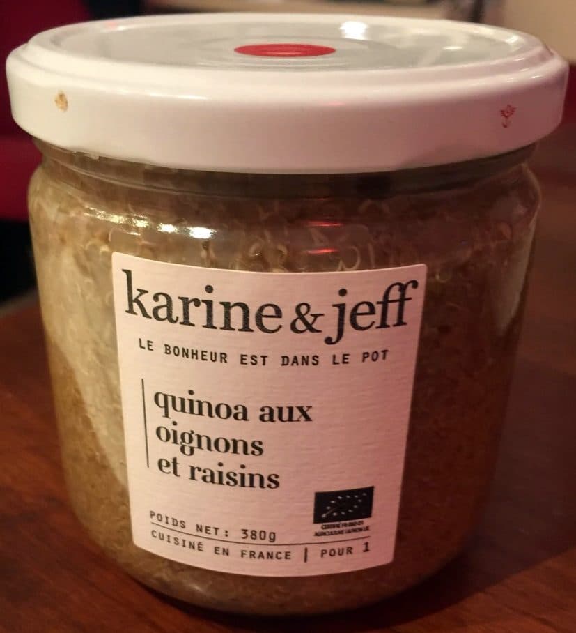 Karine & Jeff Quinoa aux oignons et raisins packshot