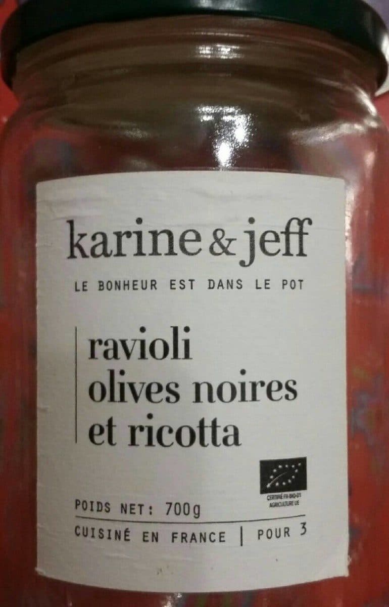 Karine & Jeff Raviolis aux olives et ricotta packshot
