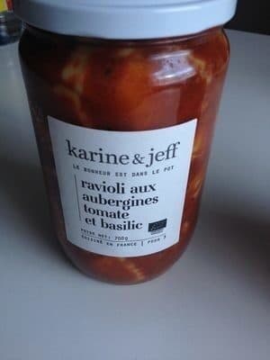 Karine & Jeff Ravioli aux aubergines, tomates et basilic packshot