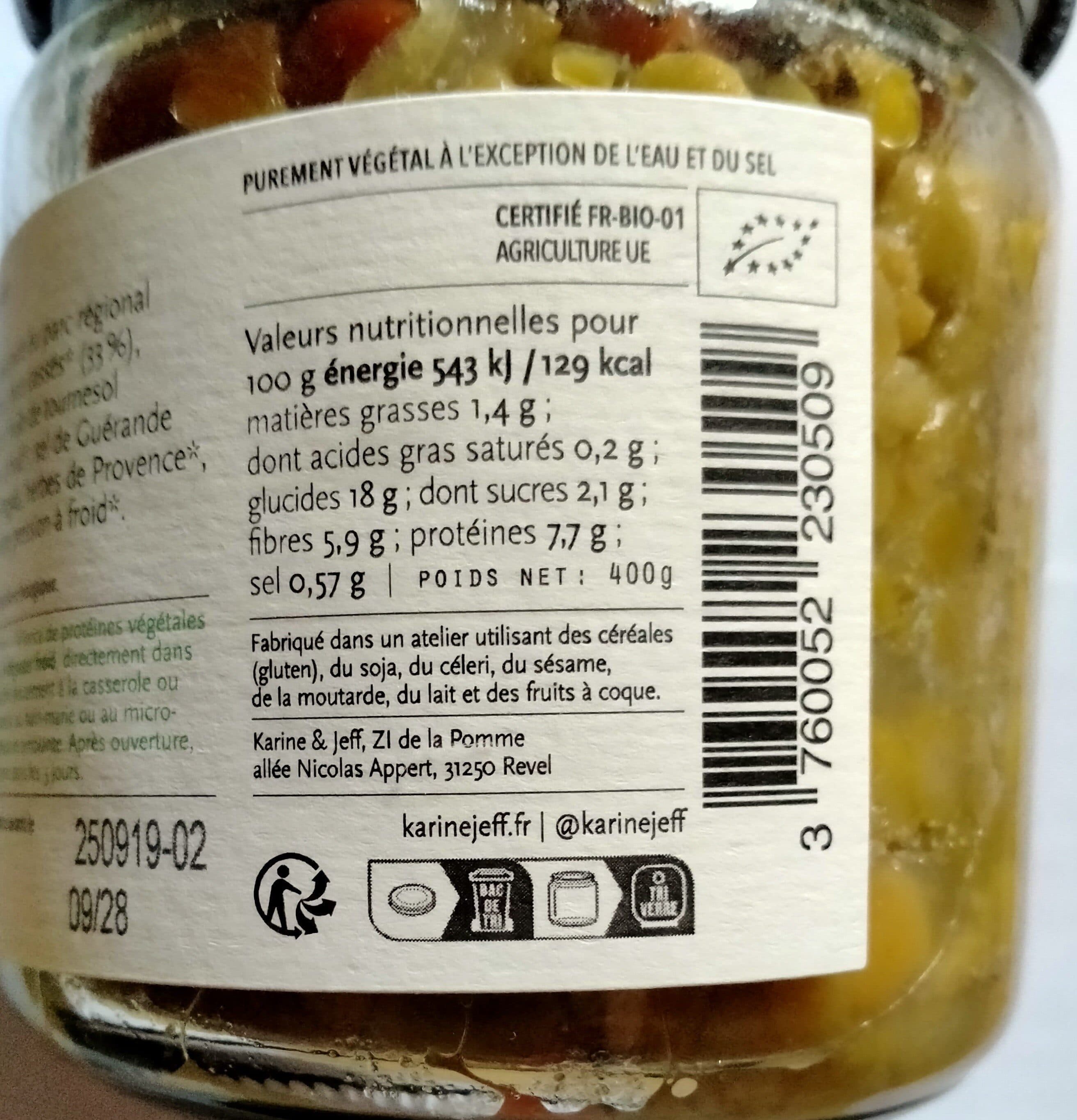 Karine & Jeff Pois cassés jardinière packshot