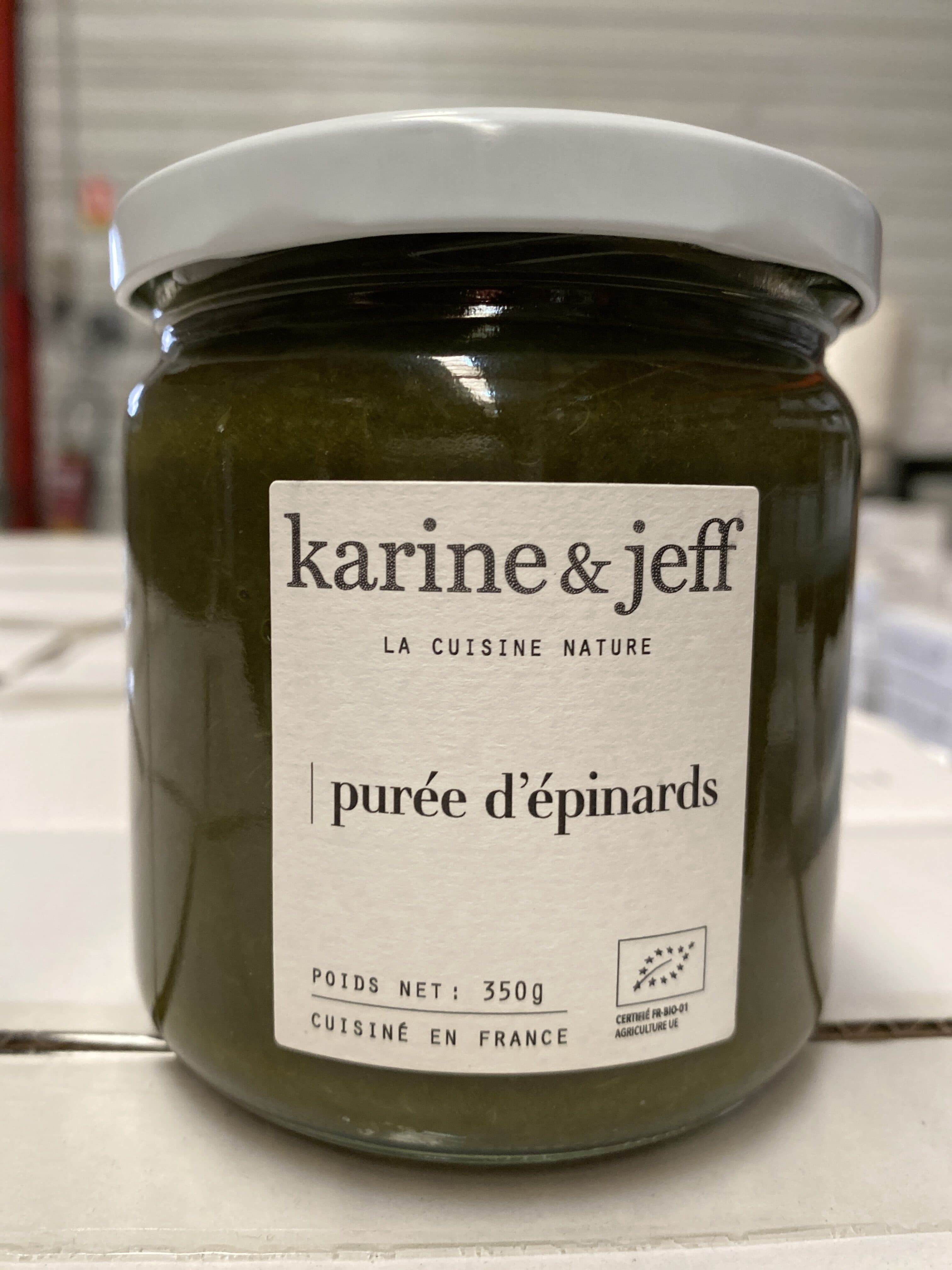 Karine & Jeff Purée d'épinards packshot
