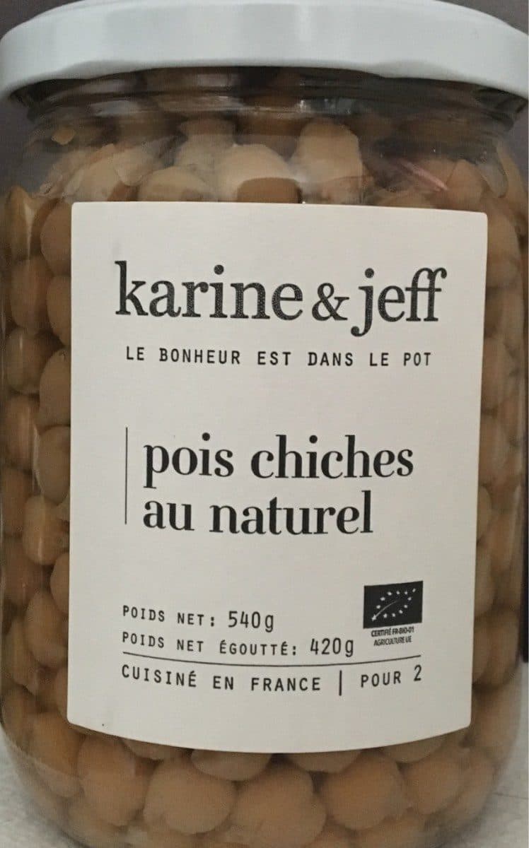 Karine & Jeff Pois Chiches Au Naturel packshot