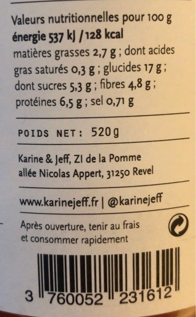 Karine Et Jeff Pois Chiches a La Marocaine packshot
