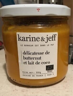 Karine et Jeff - Le Bonheur Est Dans Le Pot Délicatesse de butternut et lait de coco packshot