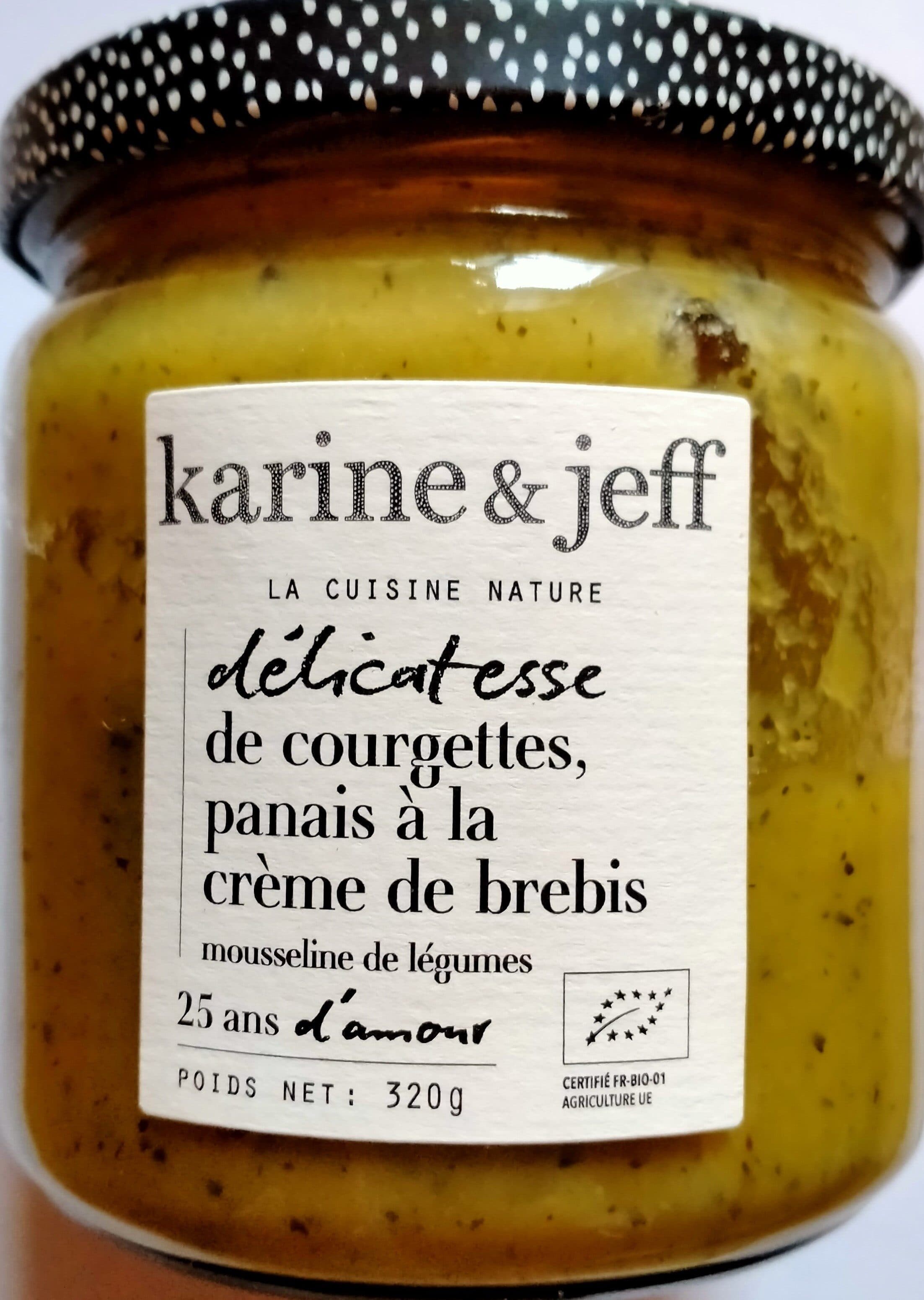 Karine & Jeff Délicatesse de courgettes, panais à la crème de brebis packshot