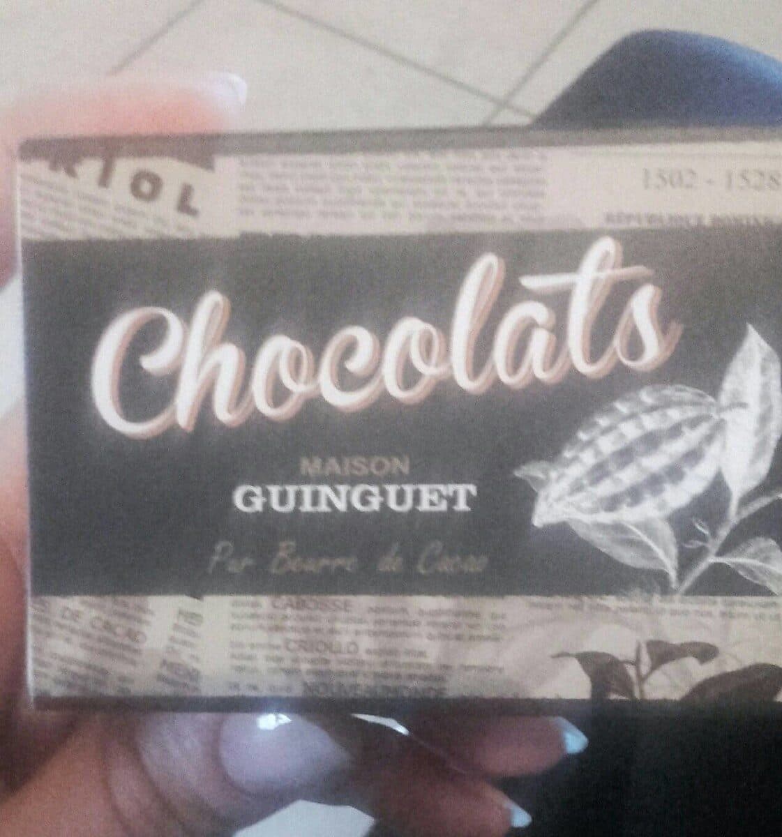 Maison Guinguet Chocolat packshot