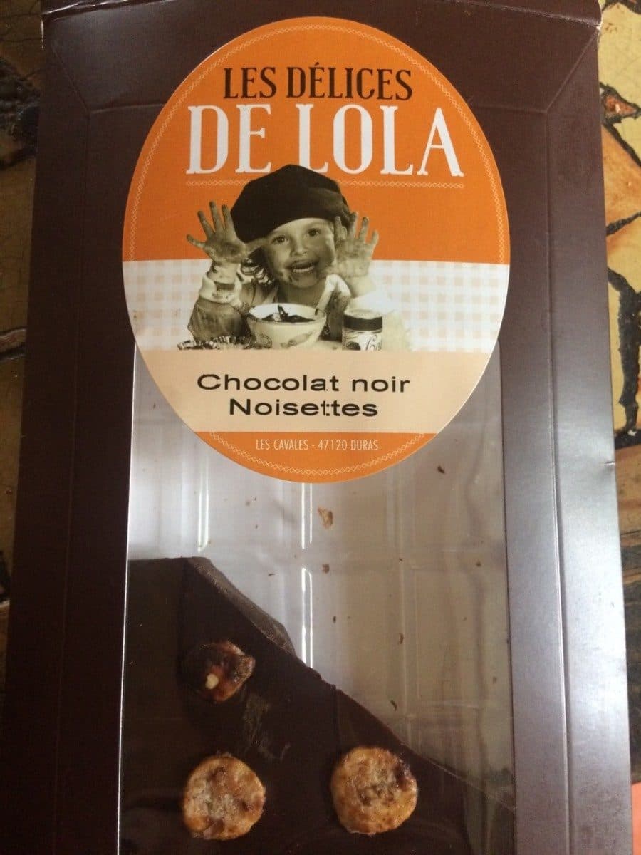 Les Délices de Lola Chocolat noir et noisettes caramélisées packshot