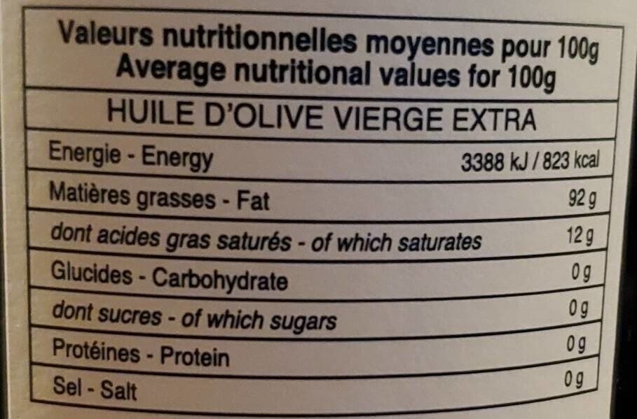 Open Food Facts Huile d olive packshot