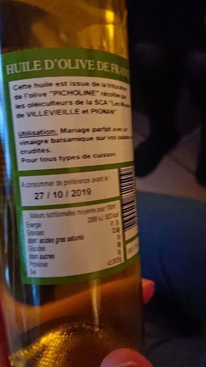 Open Food Facts Huile olive de picholine packshot