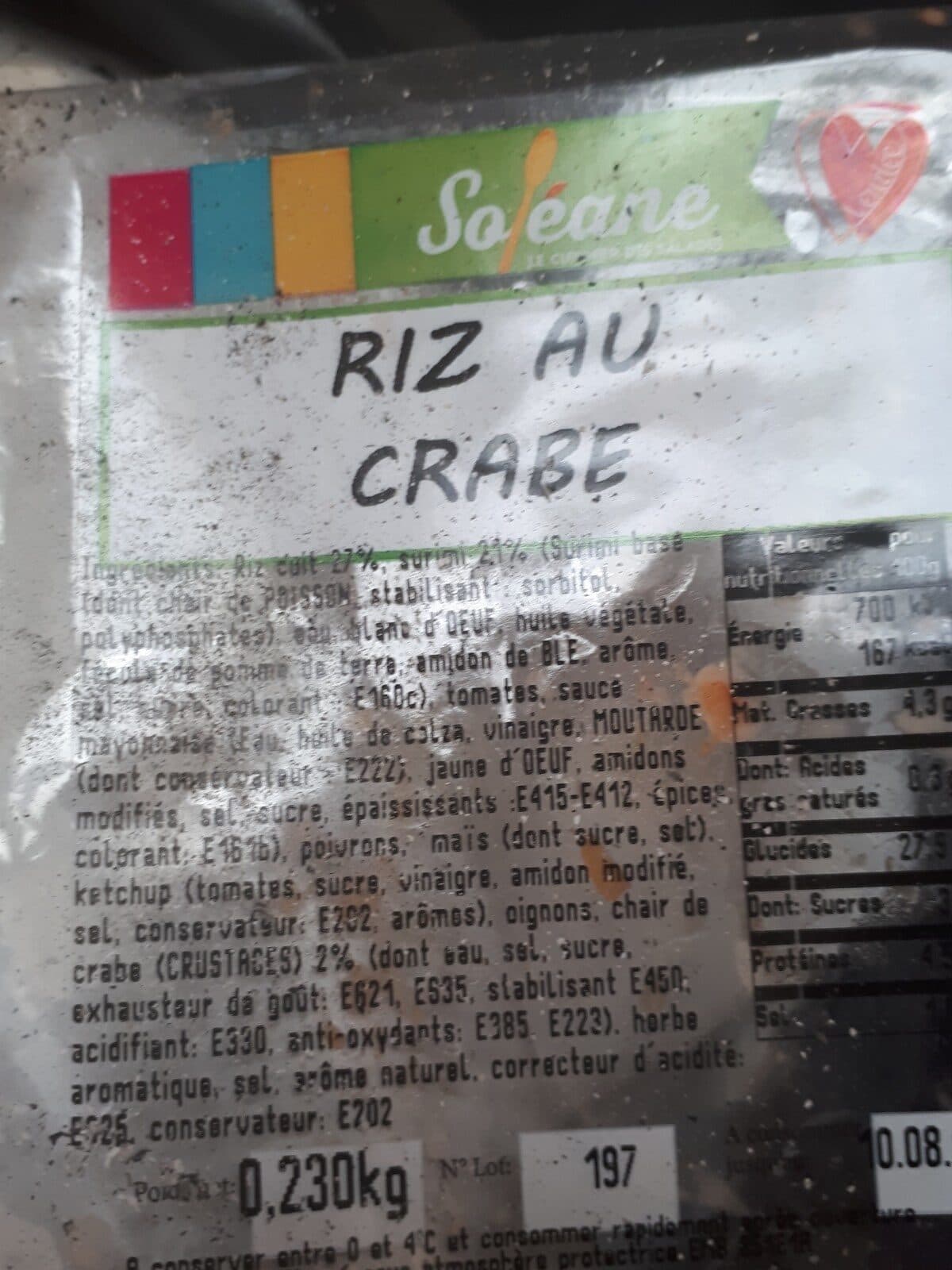 Open Food Facts Riz au crabe packshot