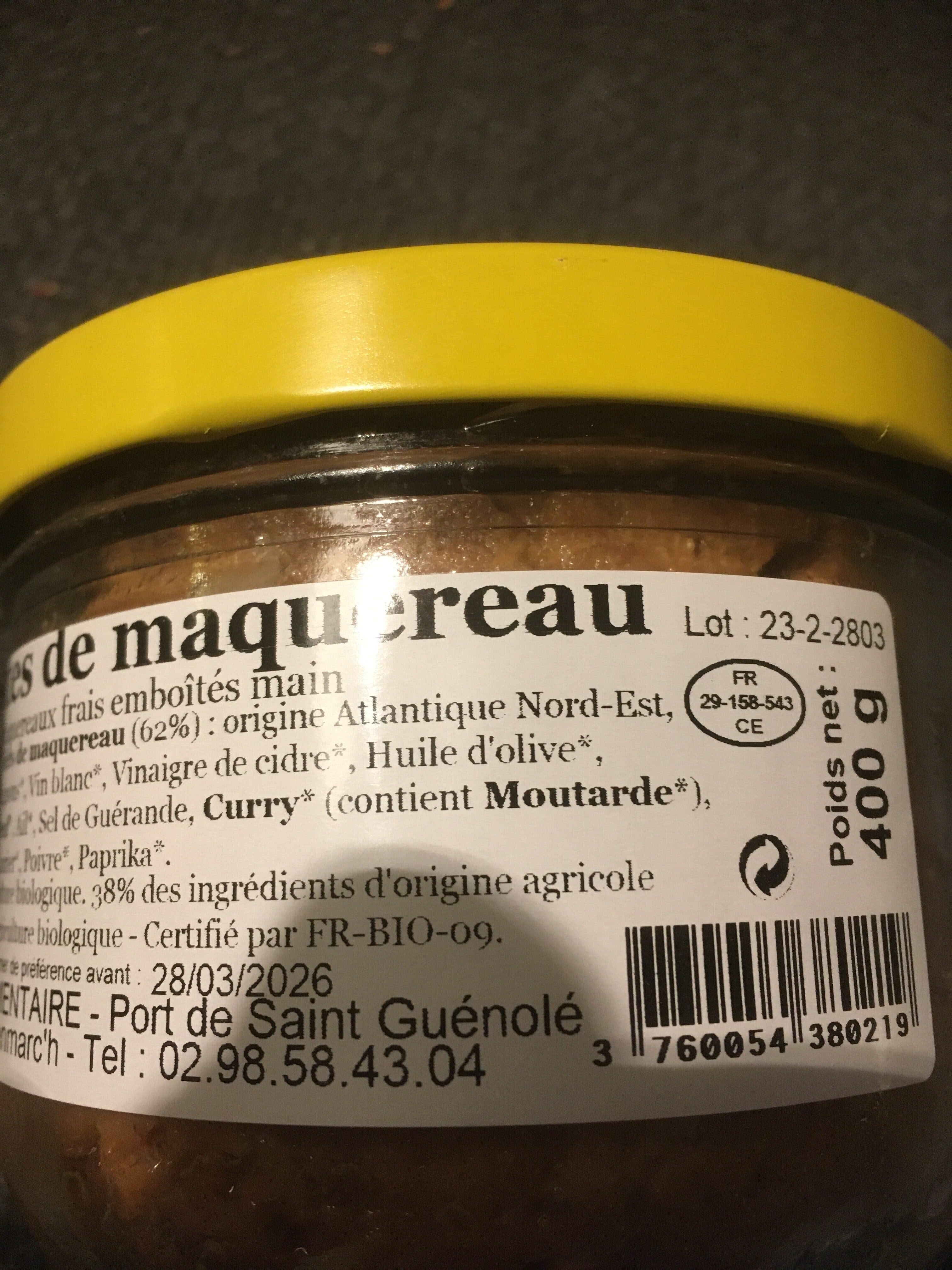 Belle Bretagne Rillettes de maquereau packshot