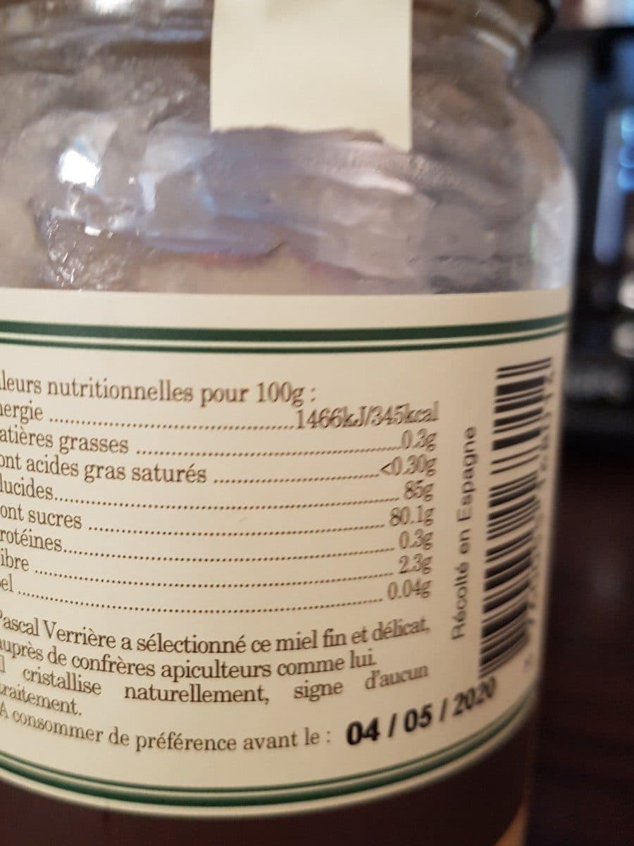 Pascal Verrière Miel d'oranger packshot