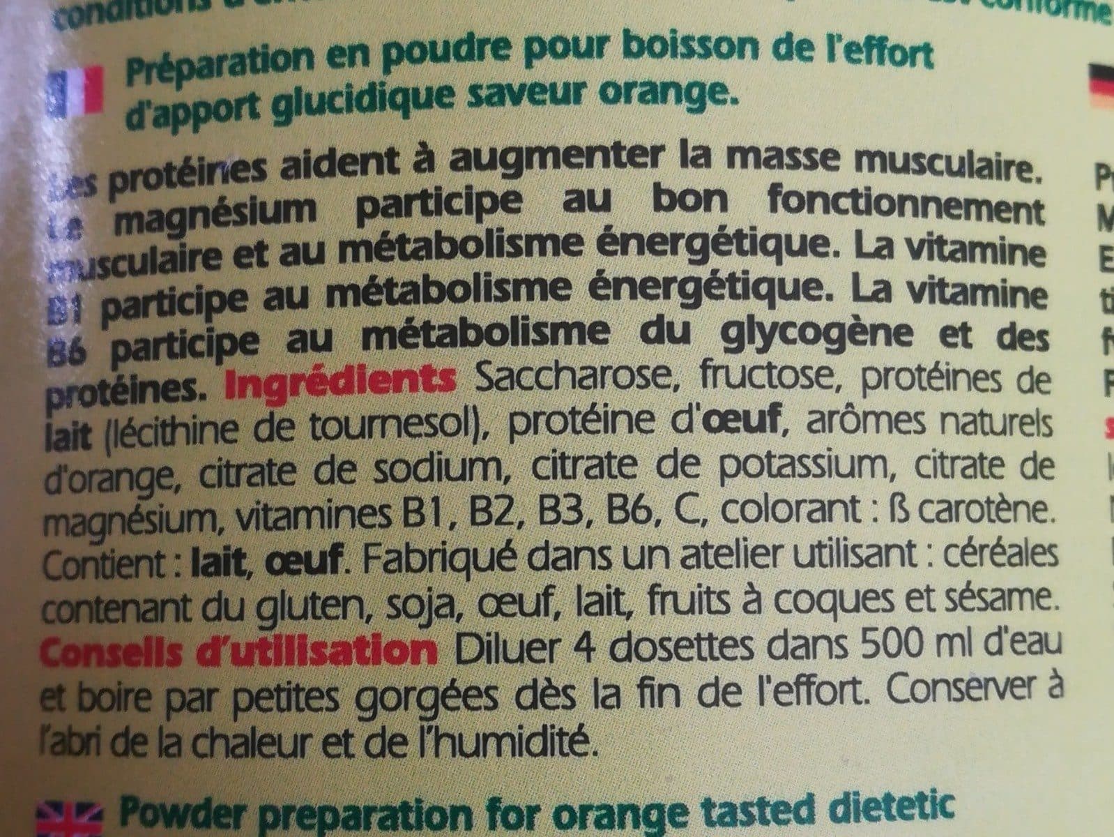 Punch power Boisson de récupération packshot