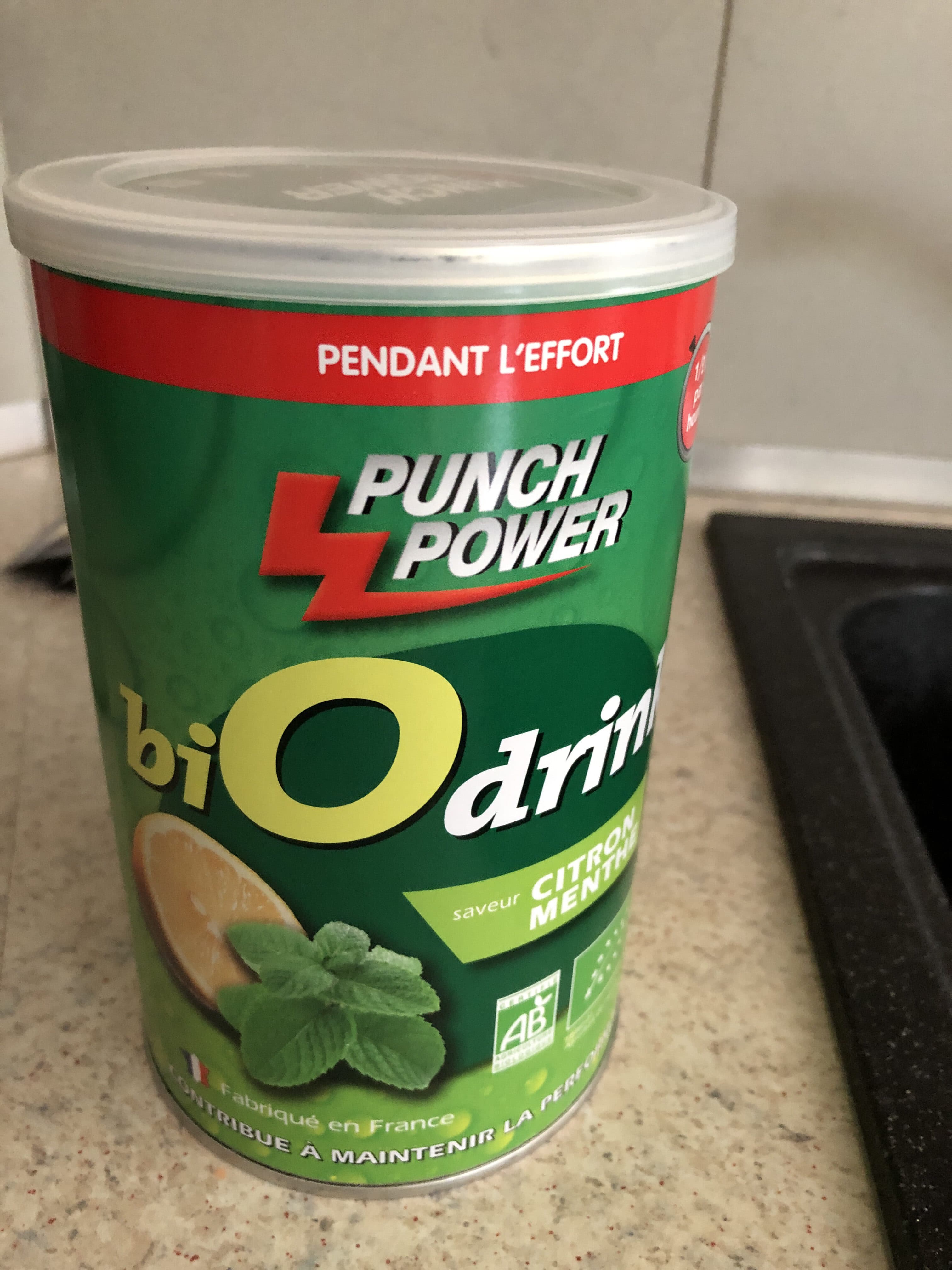 Open Food Facts Bio Drink Citron Menthe - 500 G - Punch Power packshot