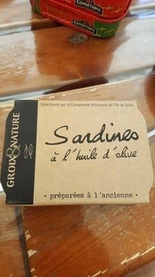 Groix nature Sardines à l'huile d'olive packshot