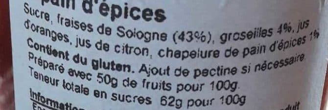 La Maison du Pain d'Épices Confiture Artisanale Fraises de Sologne au Pain d'Épices packshot