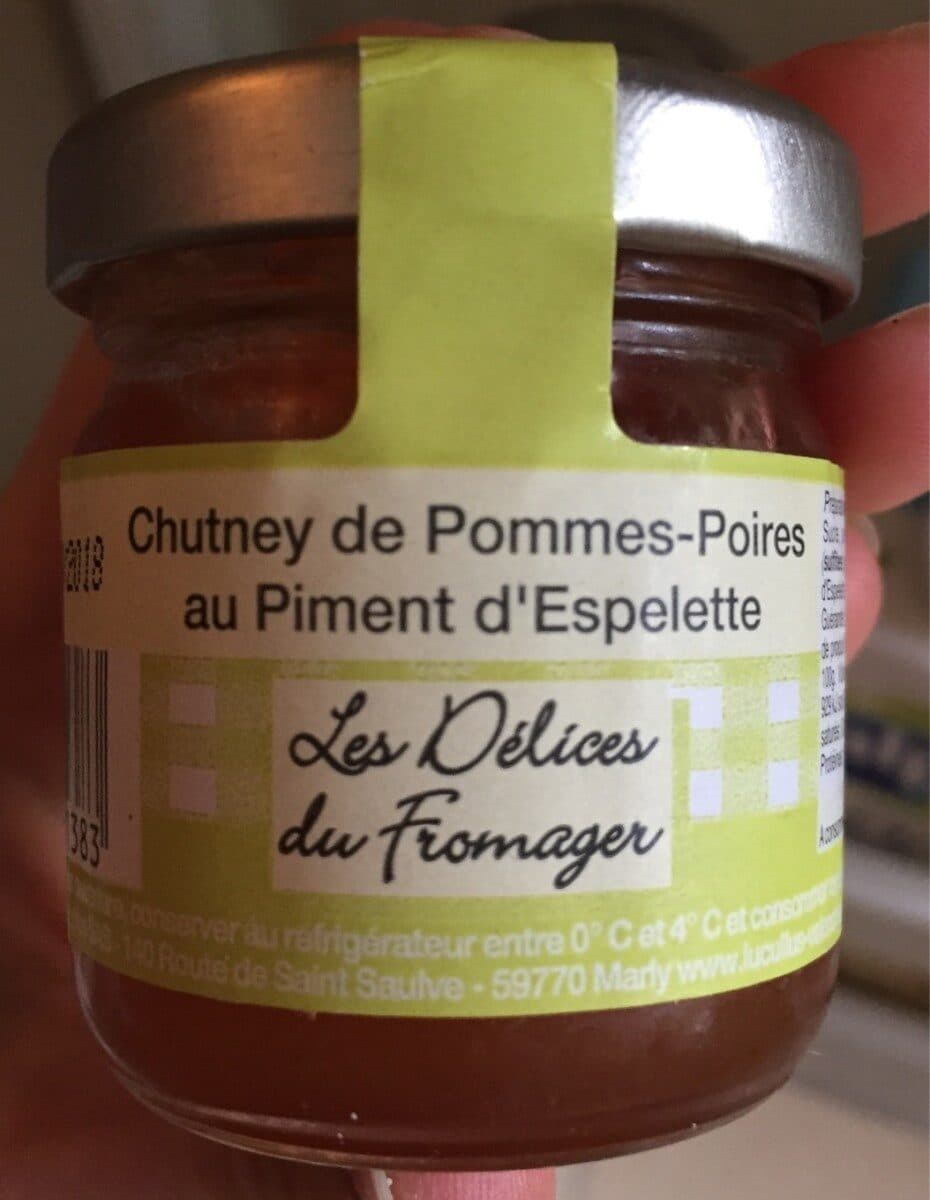 Open Food Facts Chutney de Pommes-Poires au Piment d'Espelette packshot