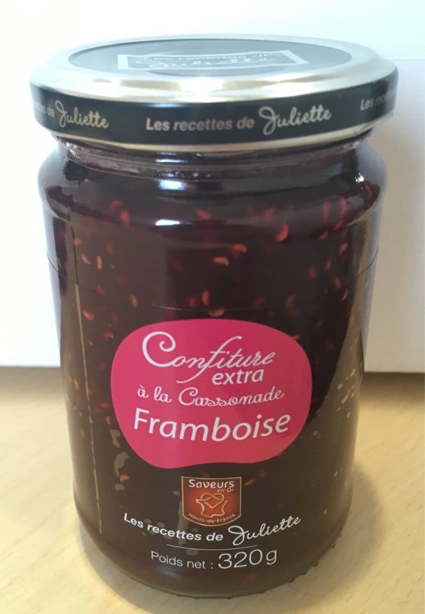 Les Recettes de Juliette Confirure extra Framboise a la cassonade packshot