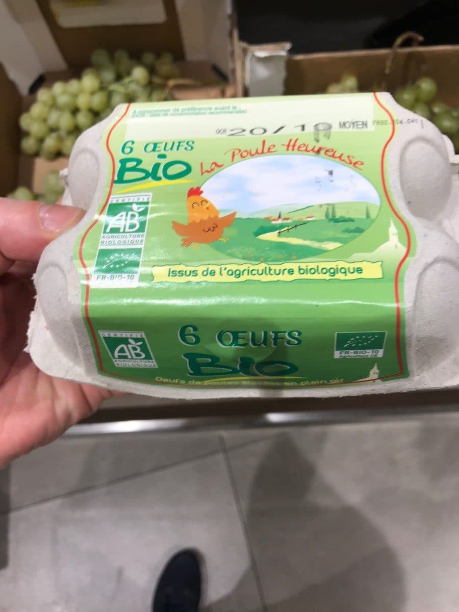 La poule heureuse Oeufs bio packshot