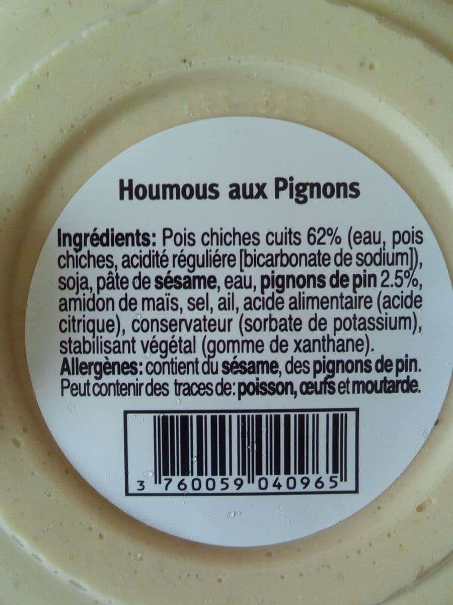 Eden Gourmet Houmous aux pignons packshot