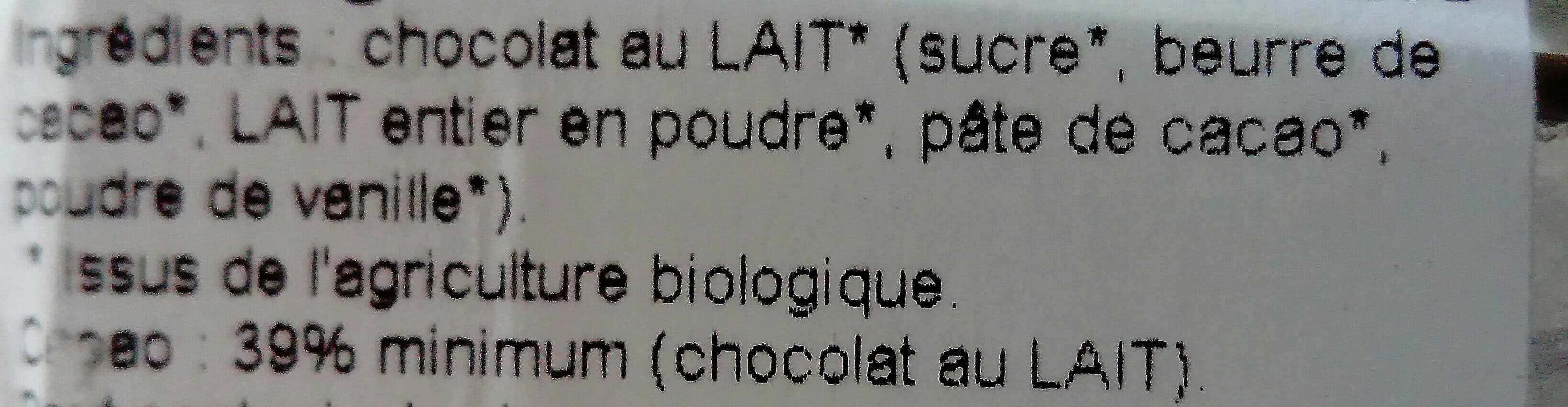 Open Food Facts Chocolat bio packshot