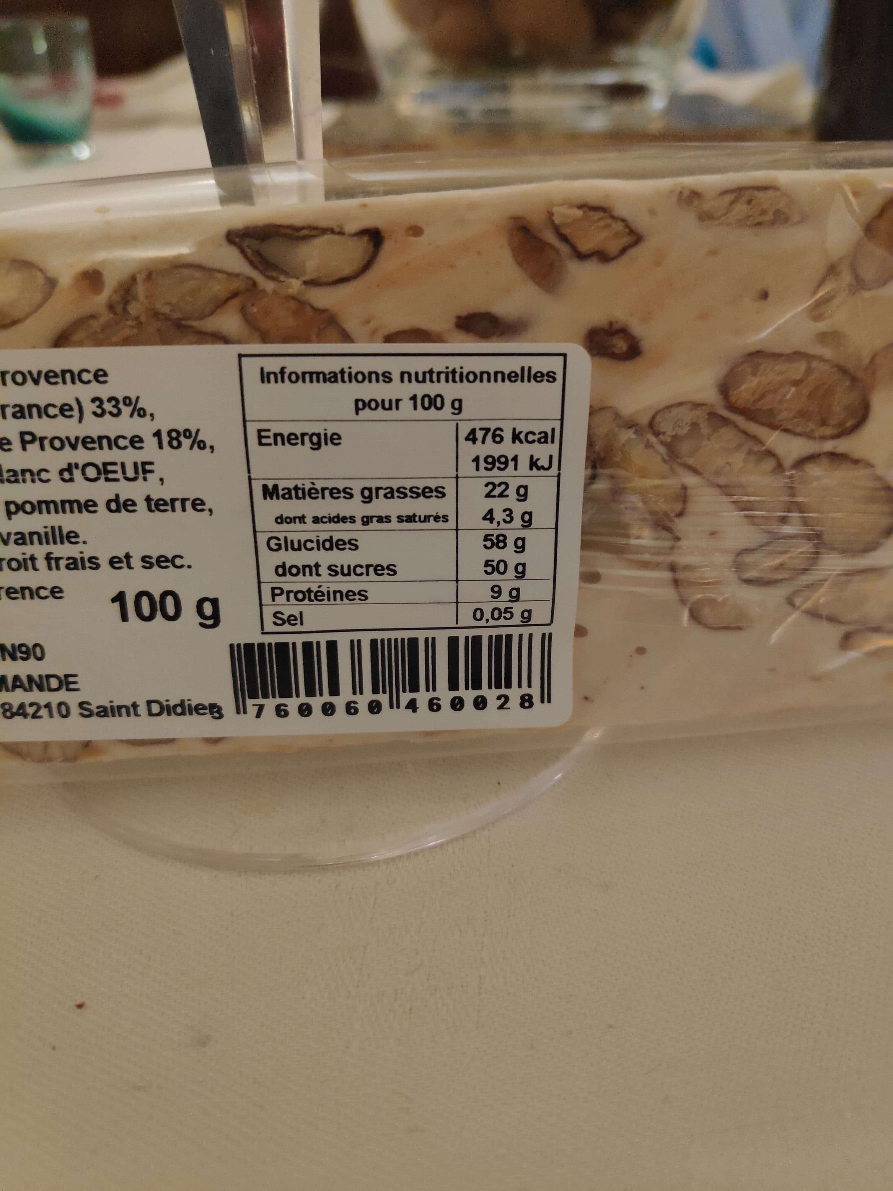 Apiculture.net Nougat blanc tendre packshot