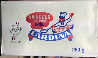 Lardina Saindoux pur porc Extra packshot