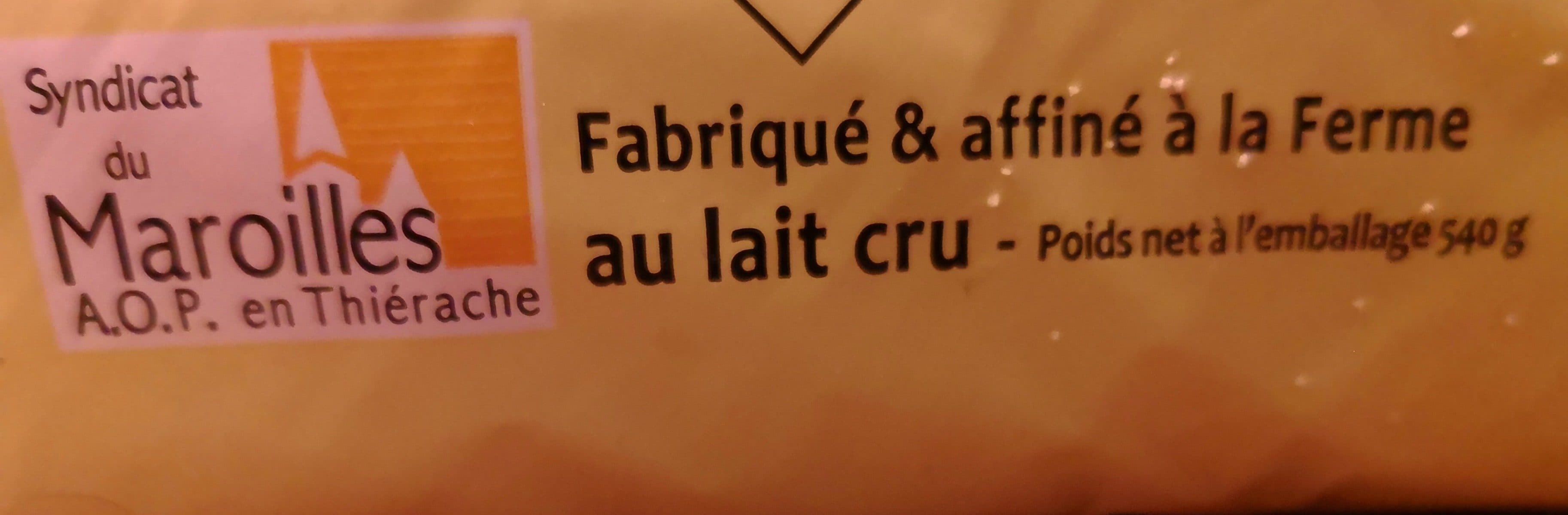 Claire Halleux Maroilles fermier packshot