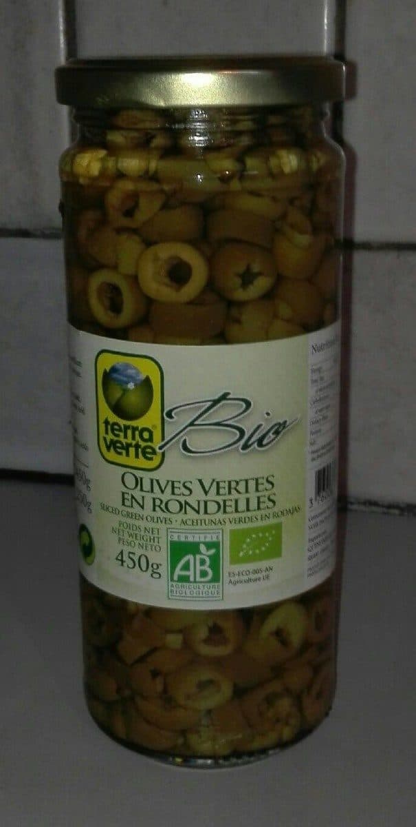 Terra Verte Olives vertes en rondelles packshot