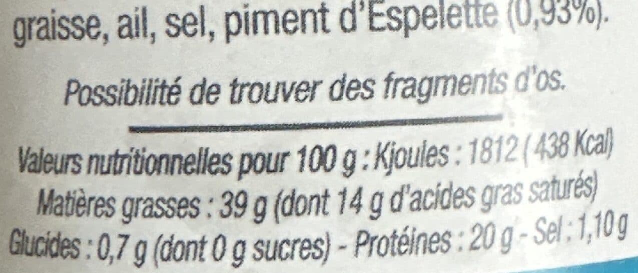 Agerria Rillettes pour canard packshot