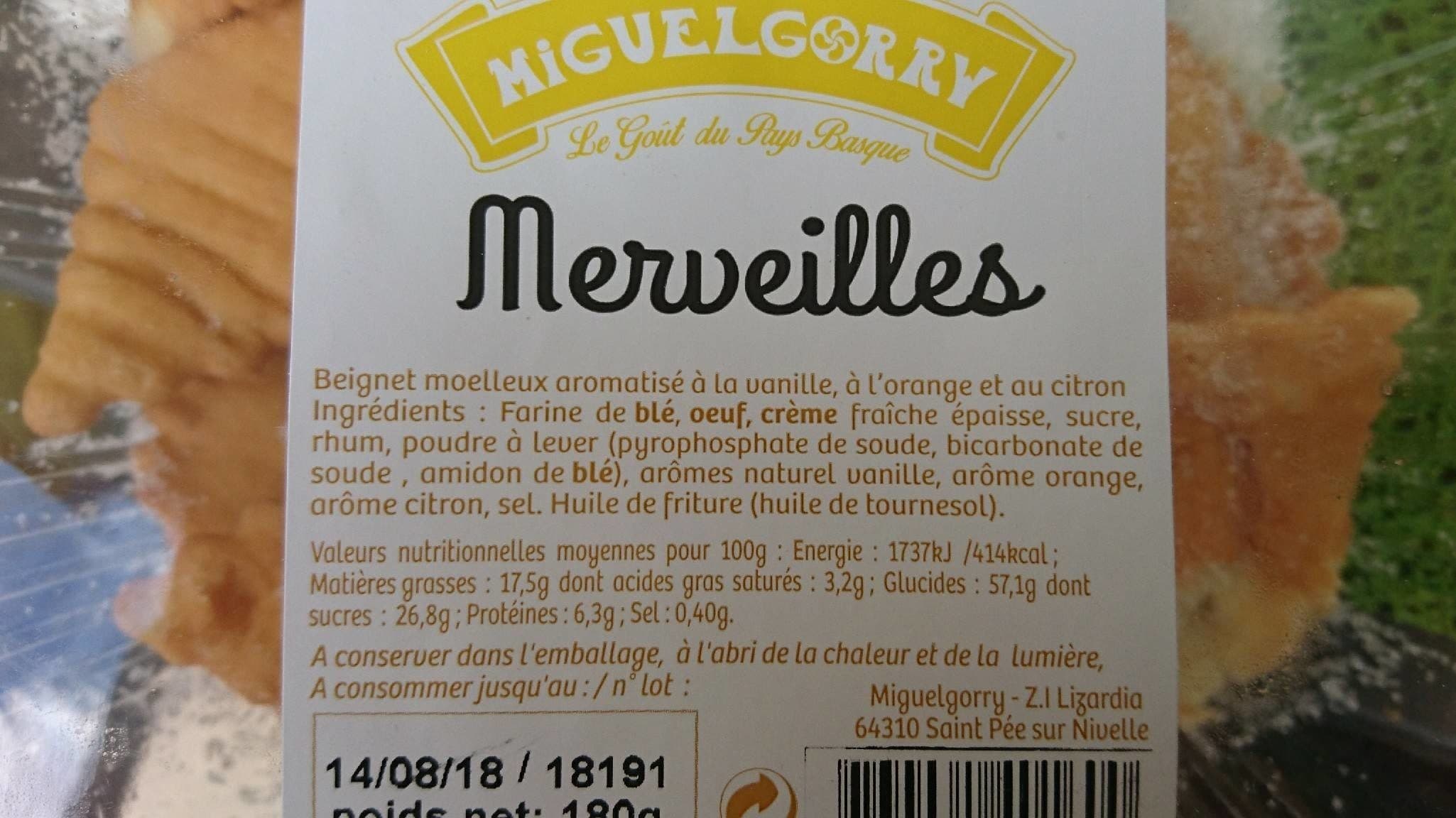 Miguelgorry Merveilles - Beignet moelleux aromatisé à la vanille,orange et au citron packshot