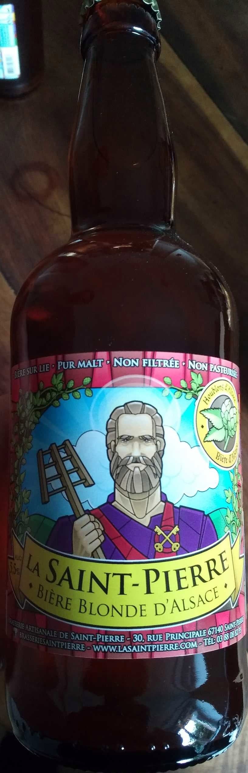 Brasserie artisanale de Saint-Pierre La Saint-Pierre Bière blonde d'Alsace packshot