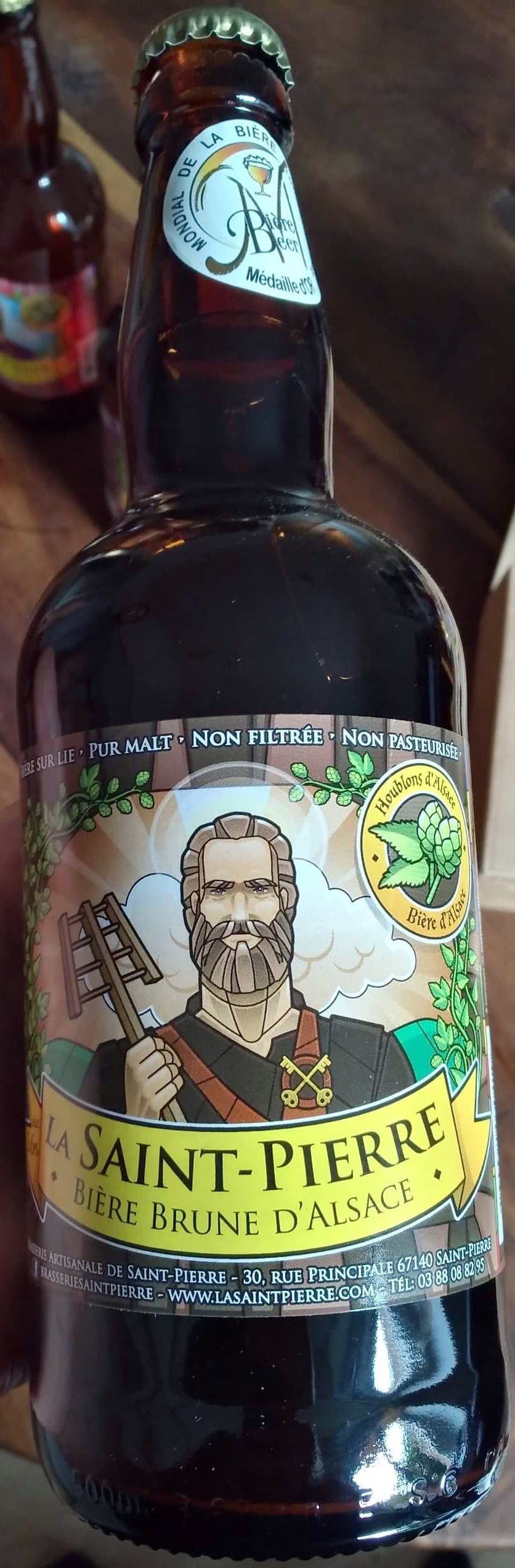Brasserie artisanale de Saint-Pierre La Saint-Pierre Bière brune d'Alsace packshot