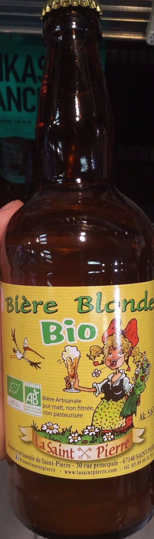 La Saint-Pierre Bière Blonde bio packshot
