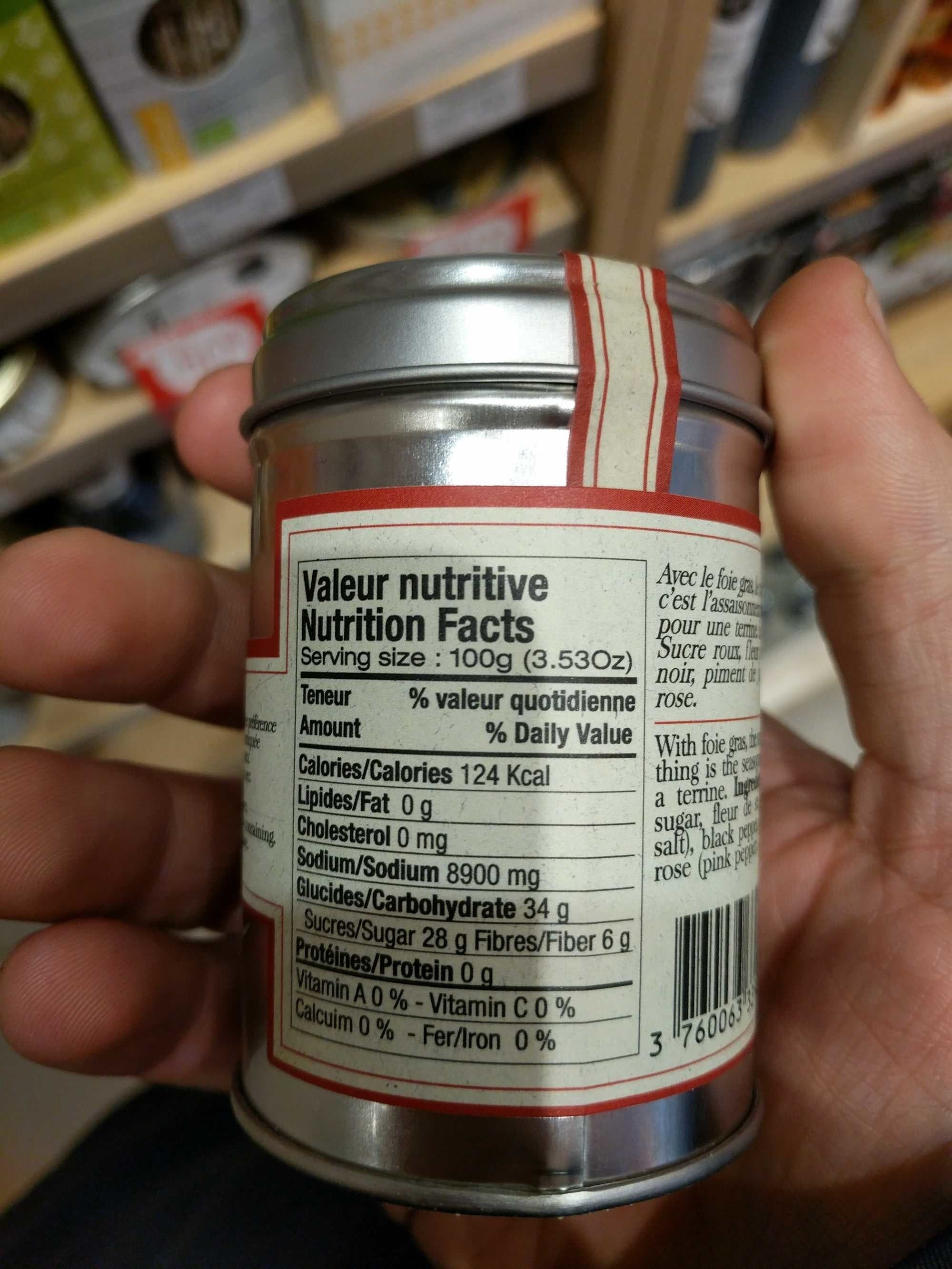 Terre exotique Mélange D'épices Pour Foie Gras packshot