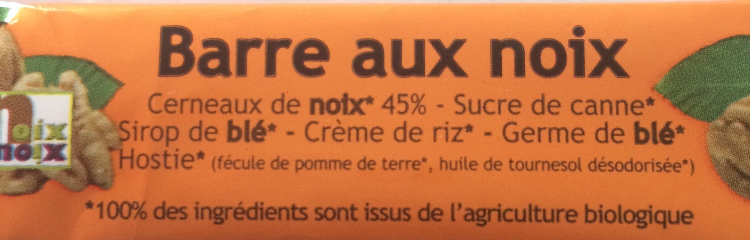 Noix et Noix Barre Aux Noix packshot