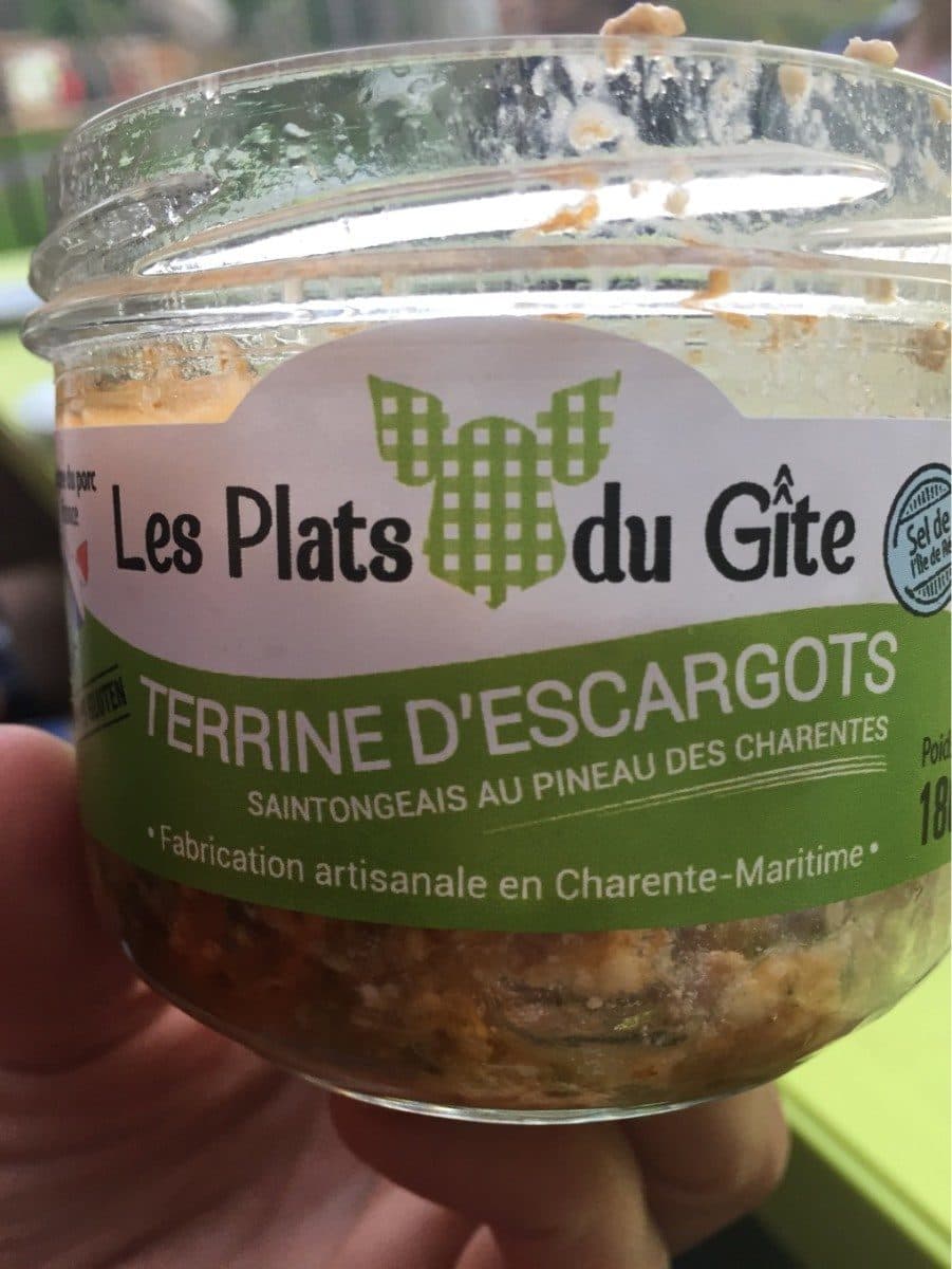 Les Plats du Gîte Terrine d'escargot packshot