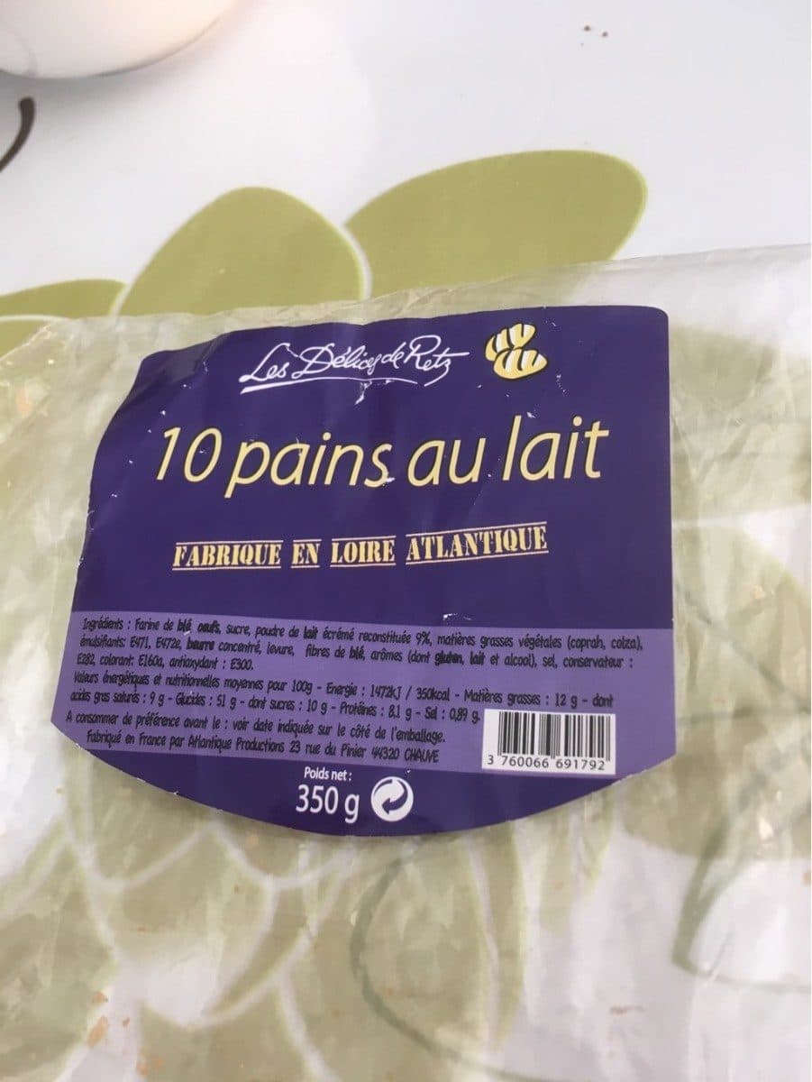 Les Délices de Retz 10 pains au lait packshot