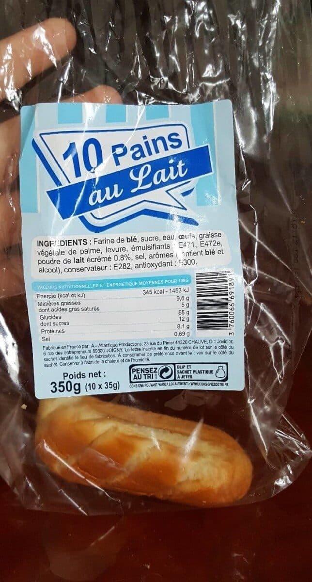 Sans marque 10 pains au lait packshot
