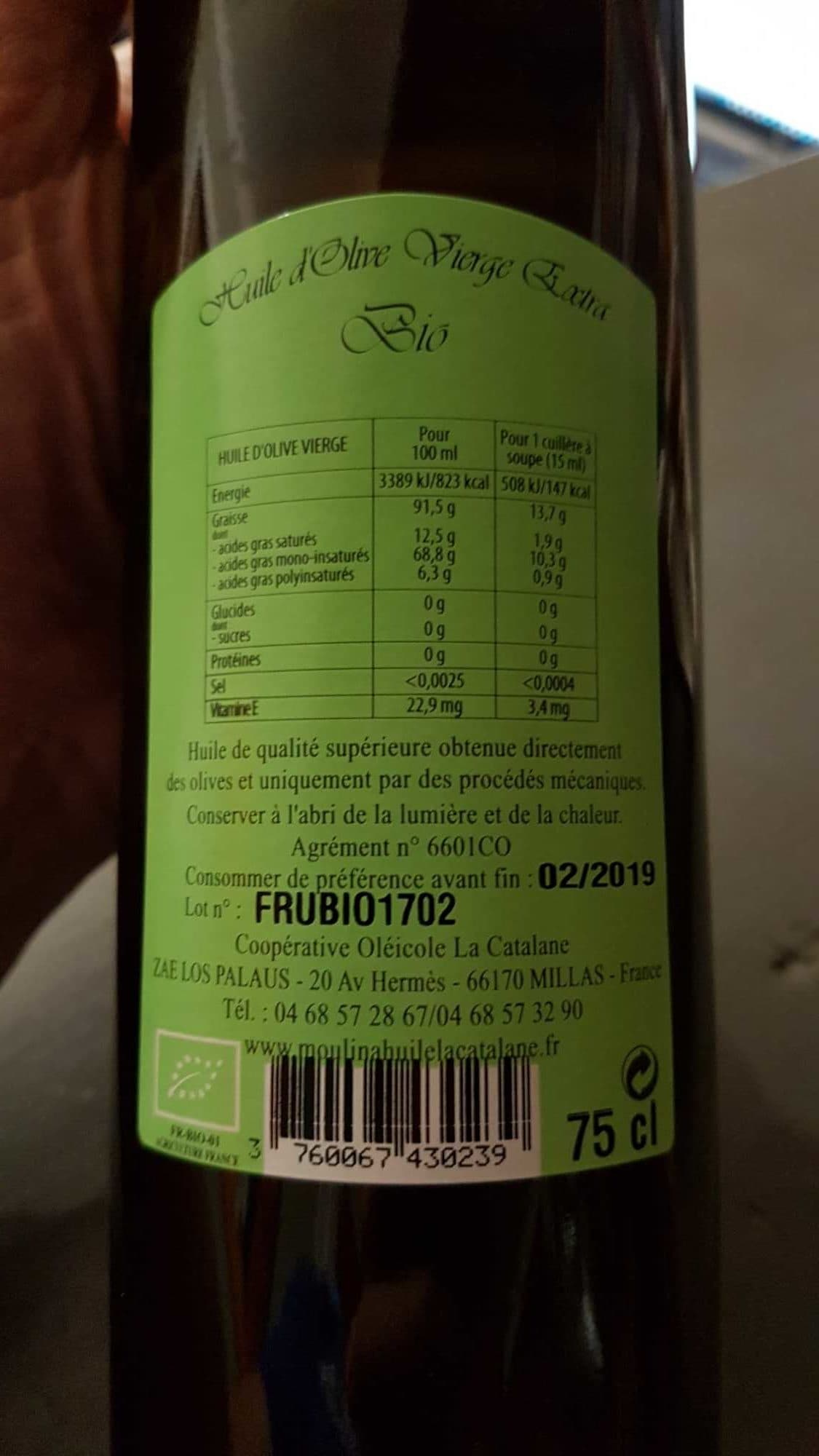 La Catalane Huile d'olive packshot