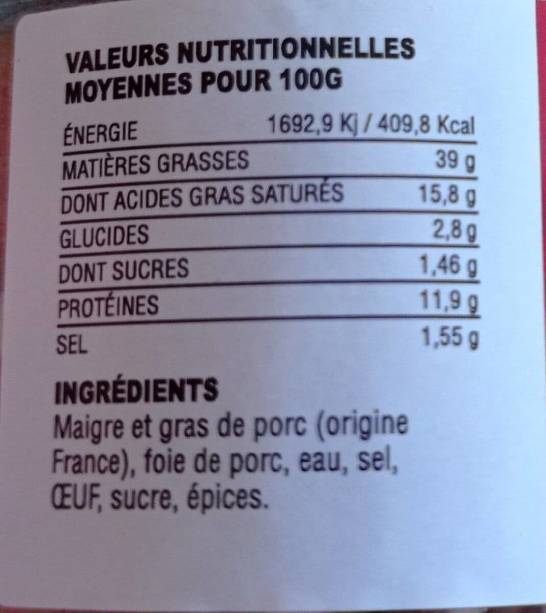 Lartigue Pâté Landais packshot