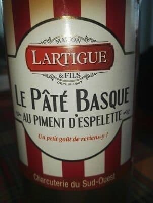 Maison Lartigue Et Fils Le Pâté basque au piment d'Espelette packshot