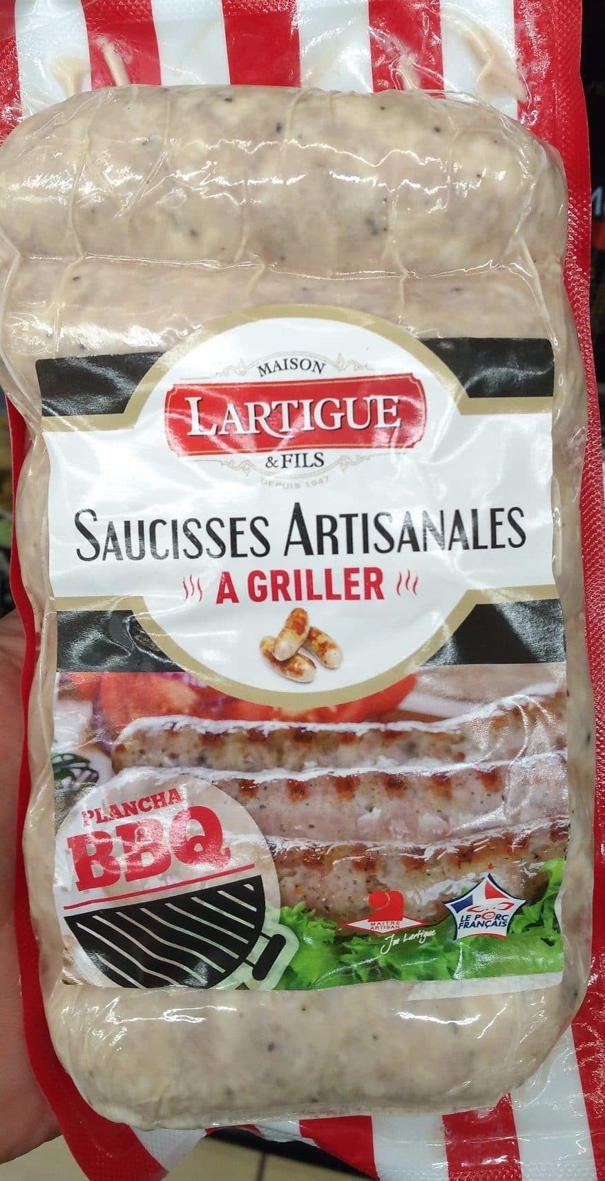 Maison Lartigue & Fils Saucisses Artisanales à Griller packshot