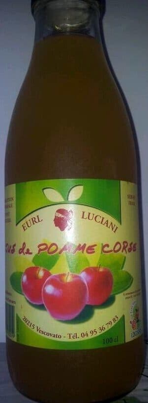 Sarl Luciani Jus de pomme corse packshot