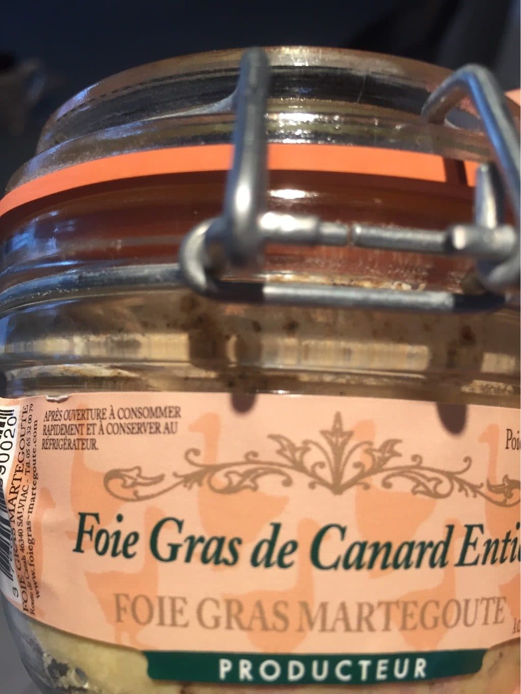 Martegoute Foie gras de Canard entier packshot