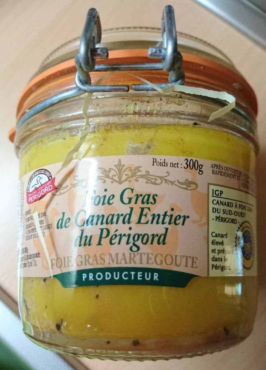 Martegoute Foie gras de canard entier du Périgord packshot