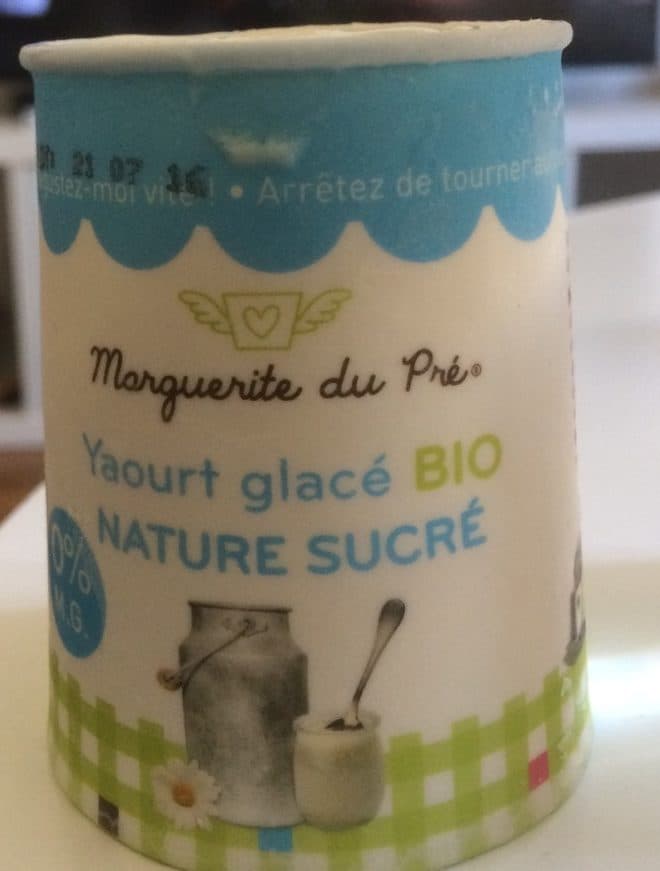 Marguerite Du Pré Yaourt Glacé Nature Sucré Bio packshot