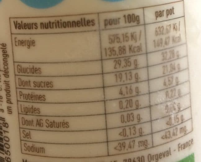 Marguerite Du Pré Yaourt Glacé Nature Sucré Bio packshot