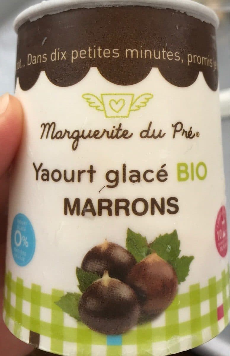 Open Food Facts Yaourt glacé bio Marrons packshot
