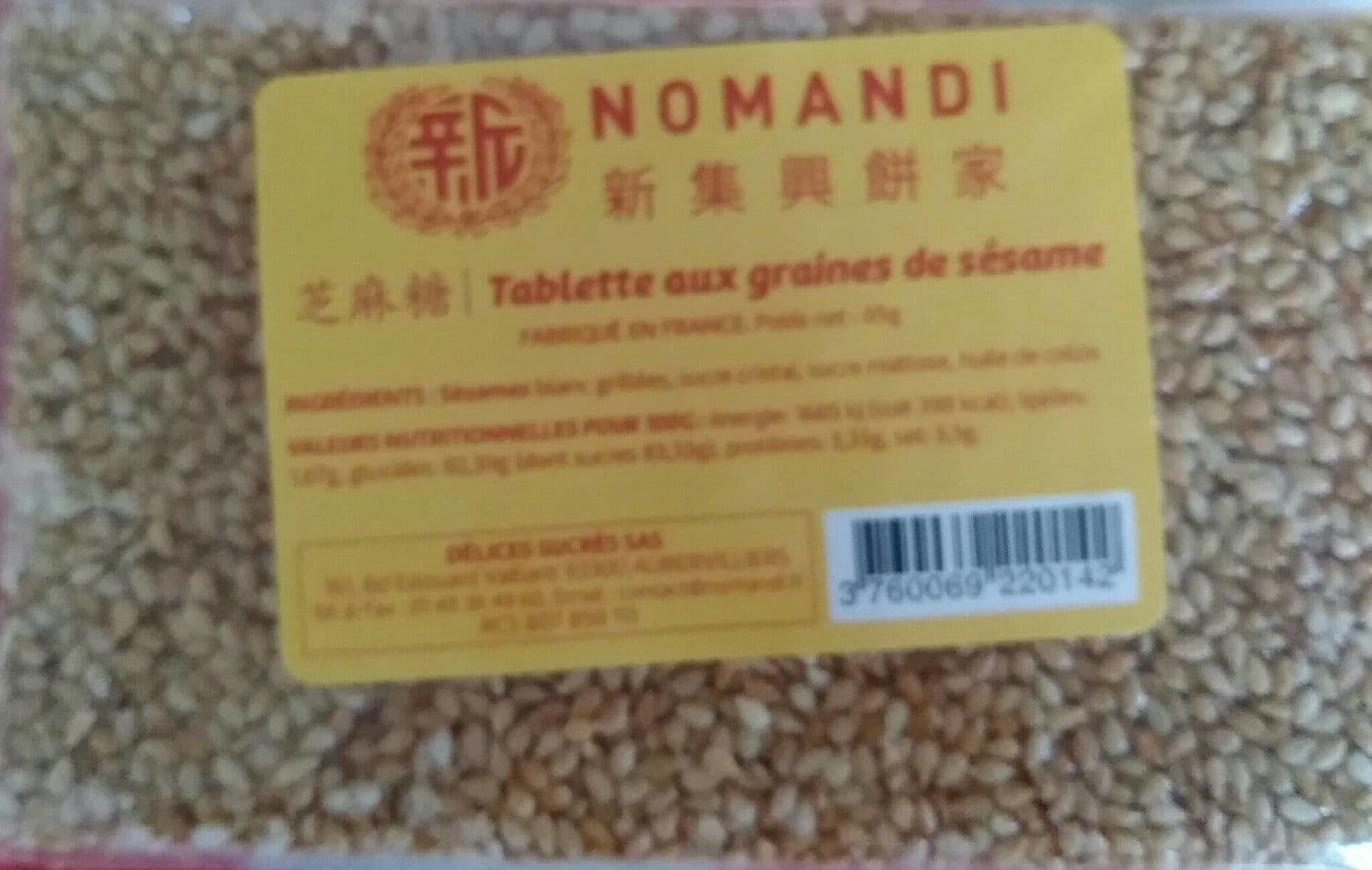 Nomandi Tablette aux graines de sésame packshot